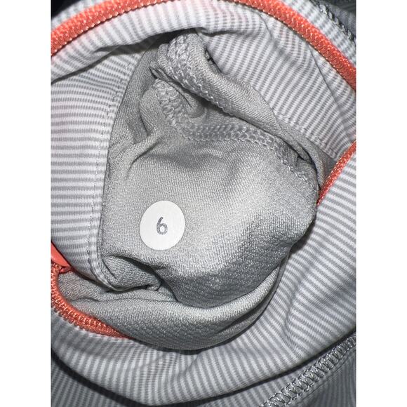 Lululemon Race With Grace 1/2 Zip Size 6 White Silver Spoon, Slim Fit Sale!!! - Picture 6 of 15